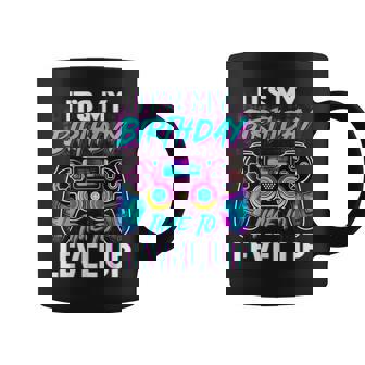 Video Gamer Birthday It's My Birthday Time To Level Up Coffee Mug | Seseable FR