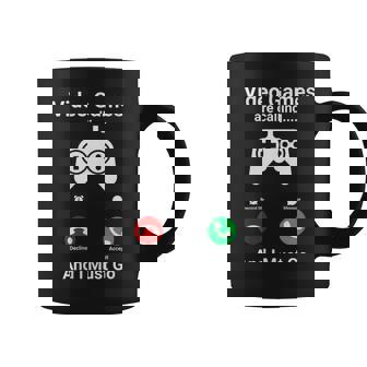 Video Games Are Calling And I Must Go Gamer Coffee Mug - Thegiftio