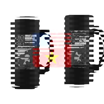 Vietnam USA Flag T-Shirt Coffee Mug | Mazezy