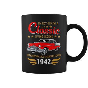 Vintage 1942 Birthday Classic Car For Legends Born In 1942 Coffee Mug | Mazezy