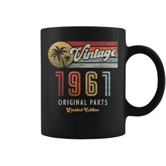 Vintage 1961 Original Piezas Palmas 65 Cumpleaños Taza de café - Regaloses
