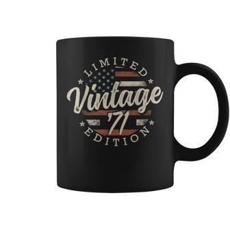 Vintage 1971 Limited Edition Usa Flag 55Th Birthday Coffee Mug - Thegiftio