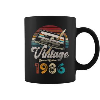 Vintage 1986 Cumpleaños 40 Años Cassette Lápiz Taza de café - Regaloses