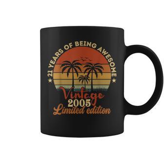 Vintage 2005 21-Year-Old Male 21St Birthday Men Coffee Mug | Mazezy