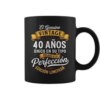 Vintage 40Th Birthday 40 Birthday Spanish Coffee Mug - Thegiftio UK