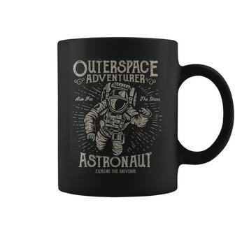 Vintage Astronauta Universo Taza de café - Regaloses