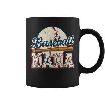 Vintage Baseball Mama Game Day Baseball Season Sports Mom Coffee Mug - Thegiftio