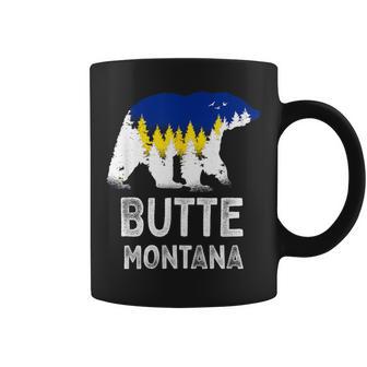 Vintage Butte Montana Grizzly Bear MT Vacation Coffee Mug | Mazezy