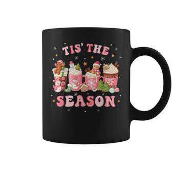 Vintage Christmas Tis The Season Christmas Tree Coffee Latte Coffee Mug - Thegiftio