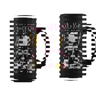 Vintage Coquette Bow Aesthetic Nail Tech Nail Technician Coffee Mug - Thegiftio