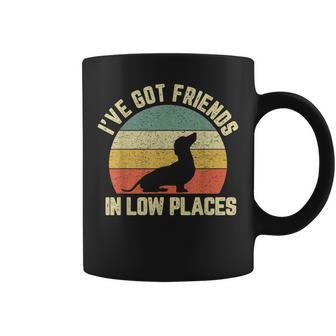Vintage Dachshund Weiner Dog Friends In Low Places Coffee Mug - Thegiftio