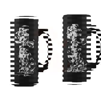 Vintage Dachshund Smoking A Pipe Smoker Pet Owner Coffee Mug | Mazezy