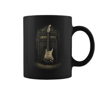 Vintage E-Gitarre Miterstärker Classic Rock Grafik Tassen - Geschenkecke
