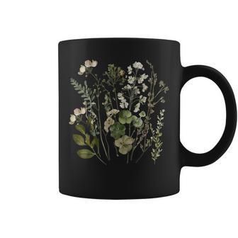 Vintage Flowers Goblincore Cottagecore Flowers Gardener Coffee Mug - Thegiftio UK
