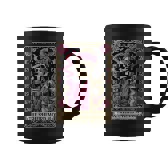 Vintage German Shepherd Mom Tarot Card Dog Lover Pink Roses Coffee Mug | Mazezy