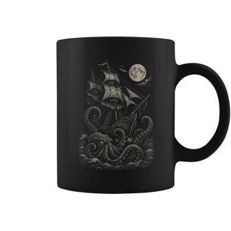 Vintage Piratenschiffonea Monster Kraken Angegriffen Tassen - Geschenkecke