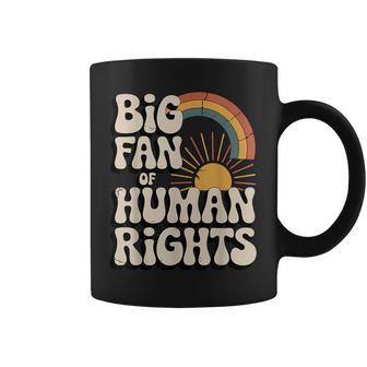 Vintage Rainbow Ist Ein Großer Fan Der Menschenrechte Tassen - Geschenkecke
