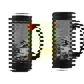 Vintage Retro Japanese Raccoon Ramen Alien Racoon Coffee Mug | Seseable UK