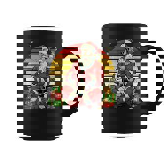 Vintage Retro Santa Sunglasses Playing Game Gamer Christmas Coffee Mug - Thegiftio
