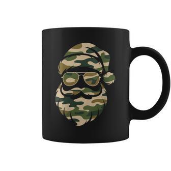 Vintage Santa Face Camouflage Christmas Xmas Camo Boys Coffee Mug - Thegiftio UK