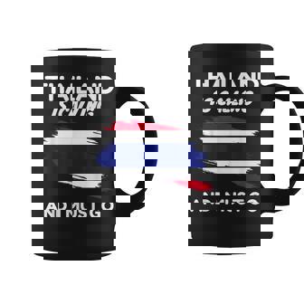 Vintage Thailandiata Chiamando I Must Go Thailandia Bandiera Tazze - Novitaregali