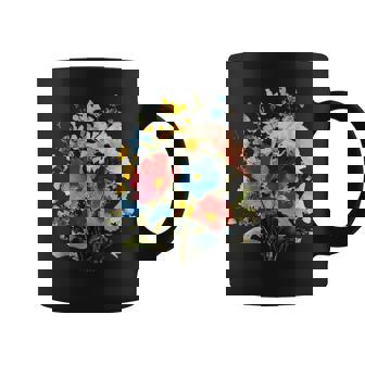 Vintage Wildflowers Watercolor Graphic Floral Gardening Coffee Mug | Seseable UK