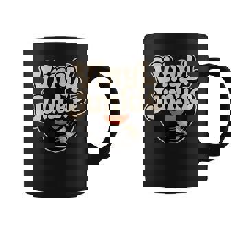 Vinyl Junkie Vinyl Record Collecting Coffee Mug | Mazezy