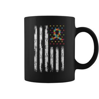 Vistiendo Azul Para La Conciencia Del Autismo Divertido Gráfico Autista In Mangas Taza de café - Regaloses