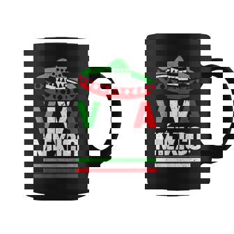 Viva Mexico 帽子デザイン メキシコ国旗カラー メキシコ人向け コーヒーマグ - Kawaiitshirt
