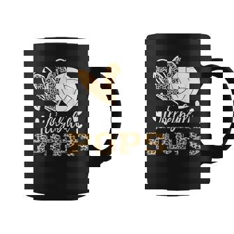 Volleyball Pops Leopard Pops Volleyball Player Coffee Mug | Mazezy