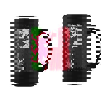 Wales Tonga Half Flag Welsh Tongan Heritage Coffee Mug | Mazezy