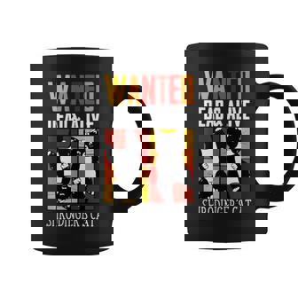 Wanted Dead And Alive Schrodinger's Cat Physics Tank Top Coffee Mug | Mazezy