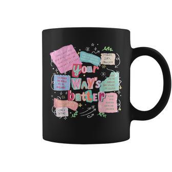 Your Way’S Better Bible Verse Jesus Way Faith Coquette Retro Coffee Mug - Thegiftio UK