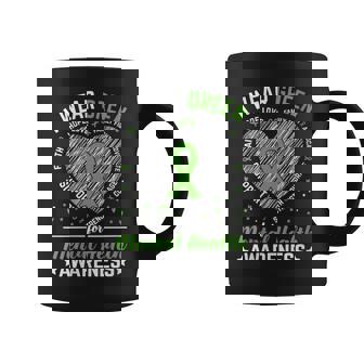 I Wear Green For Mental Health Awareness Womens Kids Coffee Mug | Mazezy