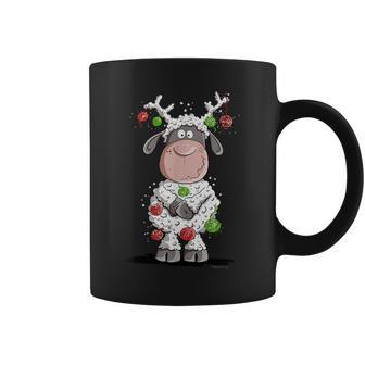Weihnachtlicheschaf Cartoon Rentier Weihnachten Fun Tassen - Geschenkecke