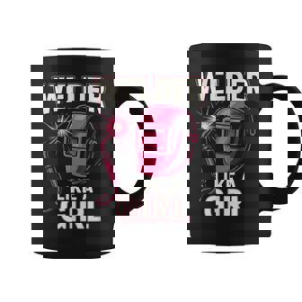 Weld Like Girl Female Welder Welding Girlfriend Women Coffee Mug | Mazezy