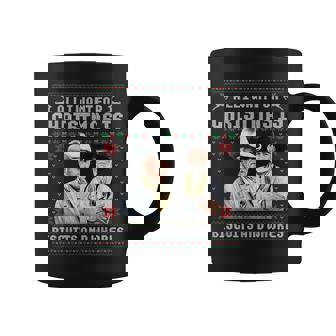 Western Cowboys Biscuits And Whores Christmas Quote Retro Coffee Mug | Mazezy