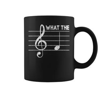 What-The F Musiknote Humor Erwachsenelang Wort Musik Liebhaber Tassen - Seseable