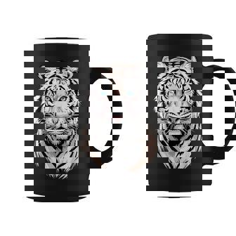 White Bengal Tiger Face Wild Animal Coffee Mug | Seseable FR