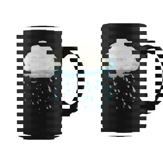 White Clouds Rain Drop Costume Christmas Halloween Coffee Mug - Seseable