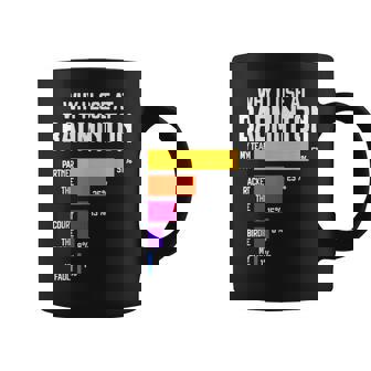 Why I Lose At Badminton 面白い言い訳 シャトルコック バーディー コーヒーマグ - Kawaiitshirt