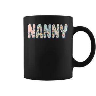 Wildflowers Nanny Floral Mother's Day Nanny Coffee Mug - Thegiftio UK