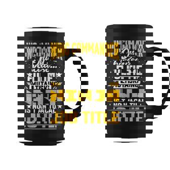 Wing Commander Job Title Tank Top Coffee Mug | Mazezy