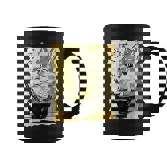 Wolf Ramen Graphic Japanese Kawaii Anime Lovers Coffee Mug | Mazezy