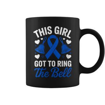 Women's This Girl Got To Ring The Bell Last Day Chemo Colon Cancer Coffee Mug - Thegiftio UK