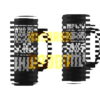 World's Best Husband And Daddy レトロ ヴィンテージ インスピレーション コーヒーマグ - Kawaiitshirt