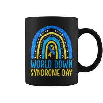 World Down Syndrome Day Awareness National T21 Month Rainbow Coffee Mug - Thegiftio UK