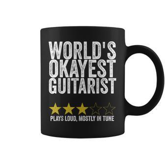 World's Okayest Guitarist Plays Loud Mostly In Tune Coffee Mug - Monsterry