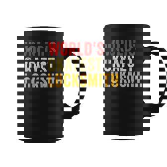 World's Okayest Locksmith Locksmithing Lock Picker Coffee Mug | Mazezy