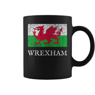 Wrexham Football Wales Welsh Soccer Jersey Retro Vintage Coffee Mug - Thegiftio